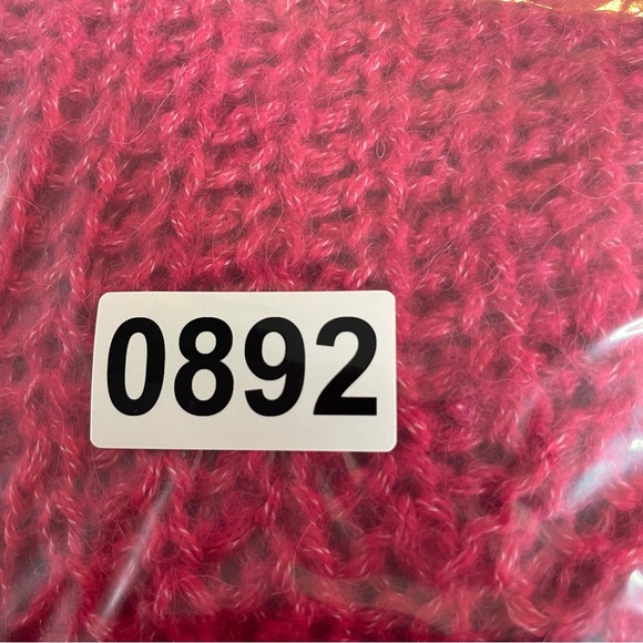 Abercrombie & Fitch Dark Pink Lofty Puff Sleeve Crewneck Sweater - 20892 - Picture 8 of 8